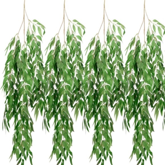 12 Ivory Wisteria Garlands & 4 Italian Ruscus Willow Greenery Wedding Arch - Picture 3 of 5